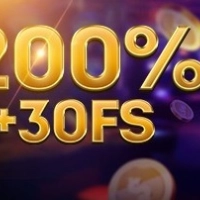 200% + 30 FS на третий депозит