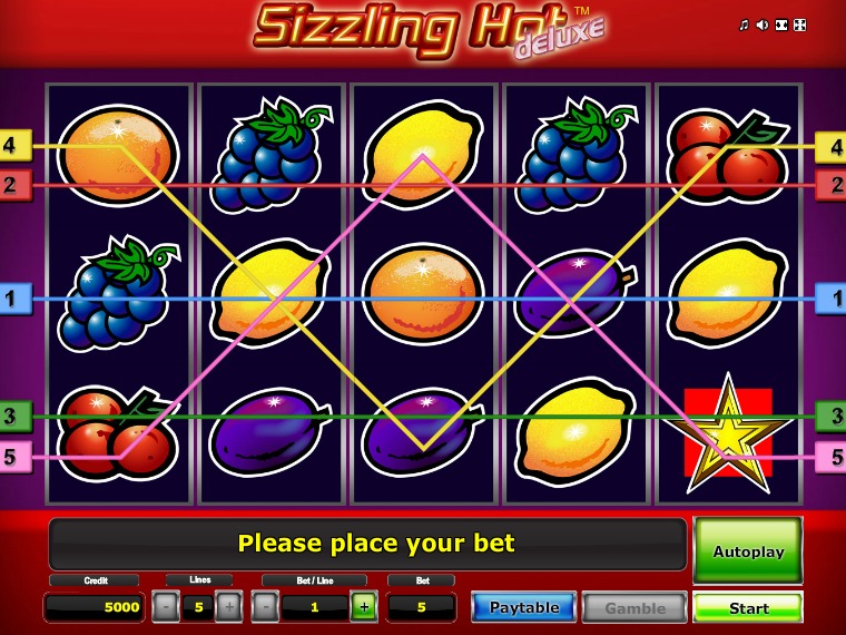 Игровой автомат Sizzling Hot Deluxe